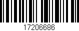 Código de barras (EAN, GTIN, SKU, ISBN): '17206686'