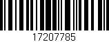 Código de barras (EAN, GTIN, SKU, ISBN): '17207785'