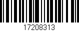 Código de barras (EAN, GTIN, SKU, ISBN): '17208313'