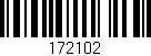 Código de barras (EAN, GTIN, SKU, ISBN): '172102'