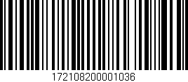 Código de barras (EAN, GTIN, SKU, ISBN): '172108200001036'