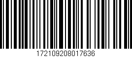 Código de barras (EAN, GTIN, SKU, ISBN): '172109208017636'