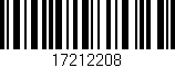 Código de barras (EAN, GTIN, SKU, ISBN): '17212208'