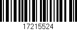 Código de barras (EAN, GTIN, SKU, ISBN): '17215524'