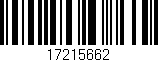 Código de barras (EAN, GTIN, SKU, ISBN): '17215662'