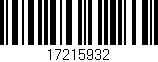 Código de barras (EAN, GTIN, SKU, ISBN): '17215932'
