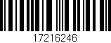 Código de barras (EAN, GTIN, SKU, ISBN): '17216246'