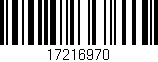 Código de barras (EAN, GTIN, SKU, ISBN): '17216970'