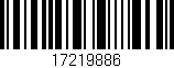Código de barras (EAN, GTIN, SKU, ISBN): '17219886'