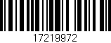 Código de barras (EAN, GTIN, SKU, ISBN): '17219972'