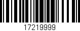 Código de barras (EAN, GTIN, SKU, ISBN): '17219999'