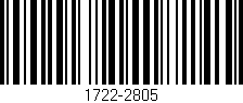 Código de barras (EAN, GTIN, SKU, ISBN): '1722-2805'