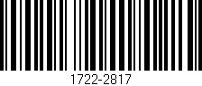 Código de barras (EAN, GTIN, SKU, ISBN): '1722-2817'