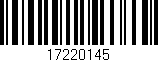 Código de barras (EAN, GTIN, SKU, ISBN): '17220145'