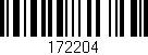 Código de barras (EAN, GTIN, SKU, ISBN): '172204'