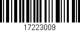 Código de barras (EAN, GTIN, SKU, ISBN): '17223009'