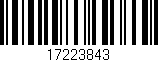 Código de barras (EAN, GTIN, SKU, ISBN): '17223843'