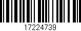 Código de barras (EAN, GTIN, SKU, ISBN): '17224739'
