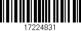Código de barras (EAN, GTIN, SKU, ISBN): '17224831'