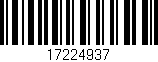 Código de barras (EAN, GTIN, SKU, ISBN): '17224937'