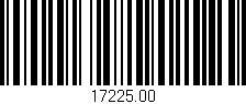 Código de barras (EAN, GTIN, SKU, ISBN): '17225.00'
