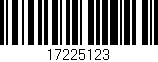 Código de barras (EAN, GTIN, SKU, ISBN): '17225123'
