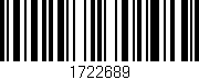 Código de barras (EAN, GTIN, SKU, ISBN): '1722689'