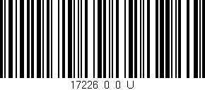 Código de barras (EAN, GTIN, SKU, ISBN): '17226_0_0_U'