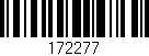 Código de barras (EAN, GTIN, SKU, ISBN): '172277'