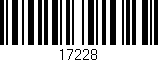 Código de barras (EAN, GTIN, SKU, ISBN): '17228'