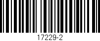 Código de barras (EAN, GTIN, SKU, ISBN): '17229-2'