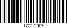 Código de barras (EAN, GTIN, SKU, ISBN): '1723-2805'