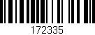 Código de barras (EAN, GTIN, SKU, ISBN): '172335'