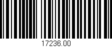 Código de barras (EAN, GTIN, SKU, ISBN): '17236.00'