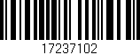 Código de barras (EAN, GTIN, SKU, ISBN): '17237102'