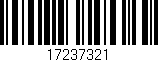 Código de barras (EAN, GTIN, SKU, ISBN): '17237321'