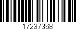 Código de barras (EAN, GTIN, SKU, ISBN): '17237368'