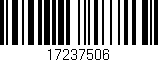 Código de barras (EAN, GTIN, SKU, ISBN): '17237506'