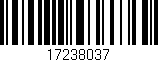 Código de barras (EAN, GTIN, SKU, ISBN): '17238037'