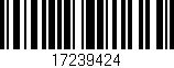 Código de barras (EAN, GTIN, SKU, ISBN): '17239424'