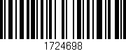 Código de barras (EAN, GTIN, SKU, ISBN): '1724698'