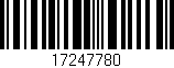 Código de barras (EAN, GTIN, SKU, ISBN): '17247780'