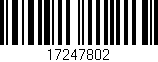 Código de barras (EAN, GTIN, SKU, ISBN): '17247802'