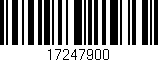 Código de barras (EAN, GTIN, SKU, ISBN): '17247900'