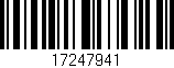 Código de barras (EAN, GTIN, SKU, ISBN): '17247941'