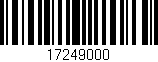 Código de barras (EAN, GTIN, SKU, ISBN): '17249000'