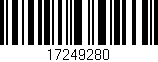Código de barras (EAN, GTIN, SKU, ISBN): '17249280'