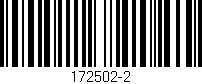 Código de barras (EAN, GTIN, SKU, ISBN): '172502-2'
