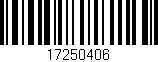 Código de barras (EAN, GTIN, SKU, ISBN): '17250406'