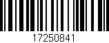 Código de barras (EAN, GTIN, SKU, ISBN): '17250841'